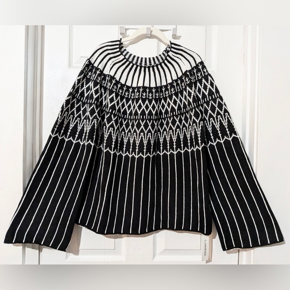 Commense Fair Isle Pattern Bell Sleeve Sweater - Picture 10 of 13